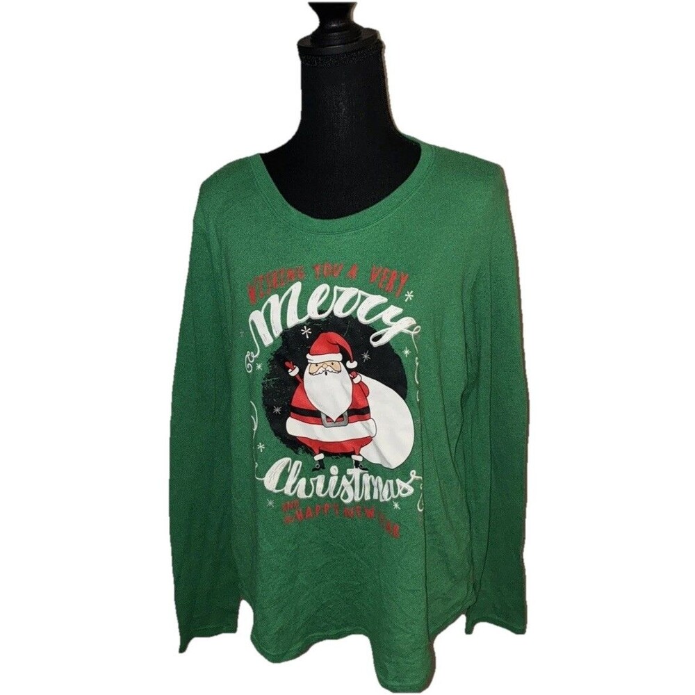 Holiday Time 8-10 Long Sleeve Pullover “Merry Christmas & Happy New Year”